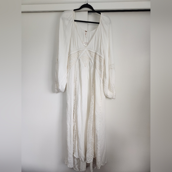 - Free People Southwest Lace Maxi Dress Size XL - Picture 4 of 12